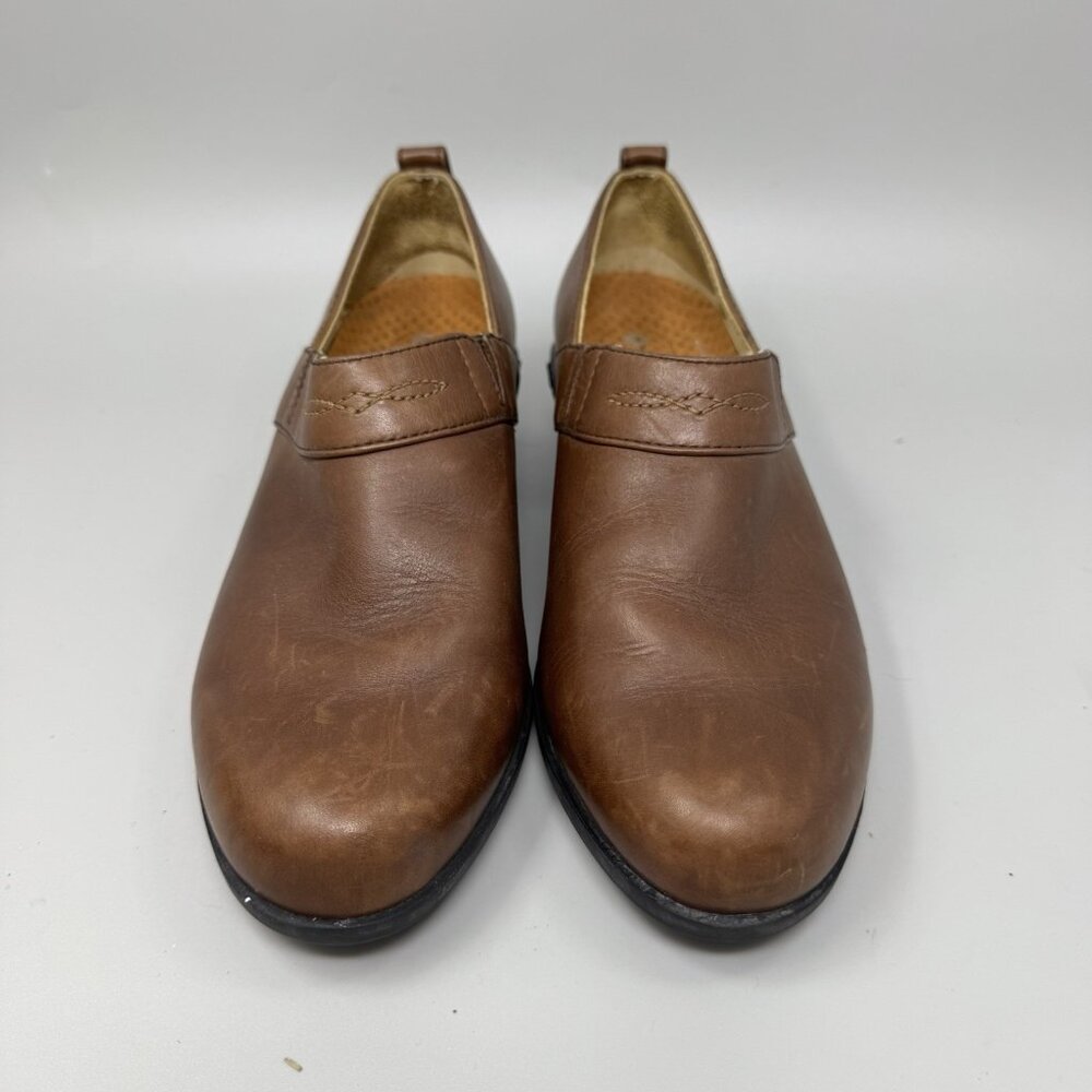 Ariat Paddock Womens Size 8B Brown Booties Leather Slip On Clog Shoes 52326 - Picture 4 of 10